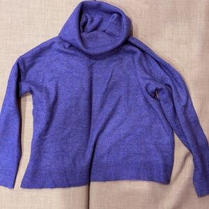 LOFT outlet Rich Purple Cowl Neck Sweater
